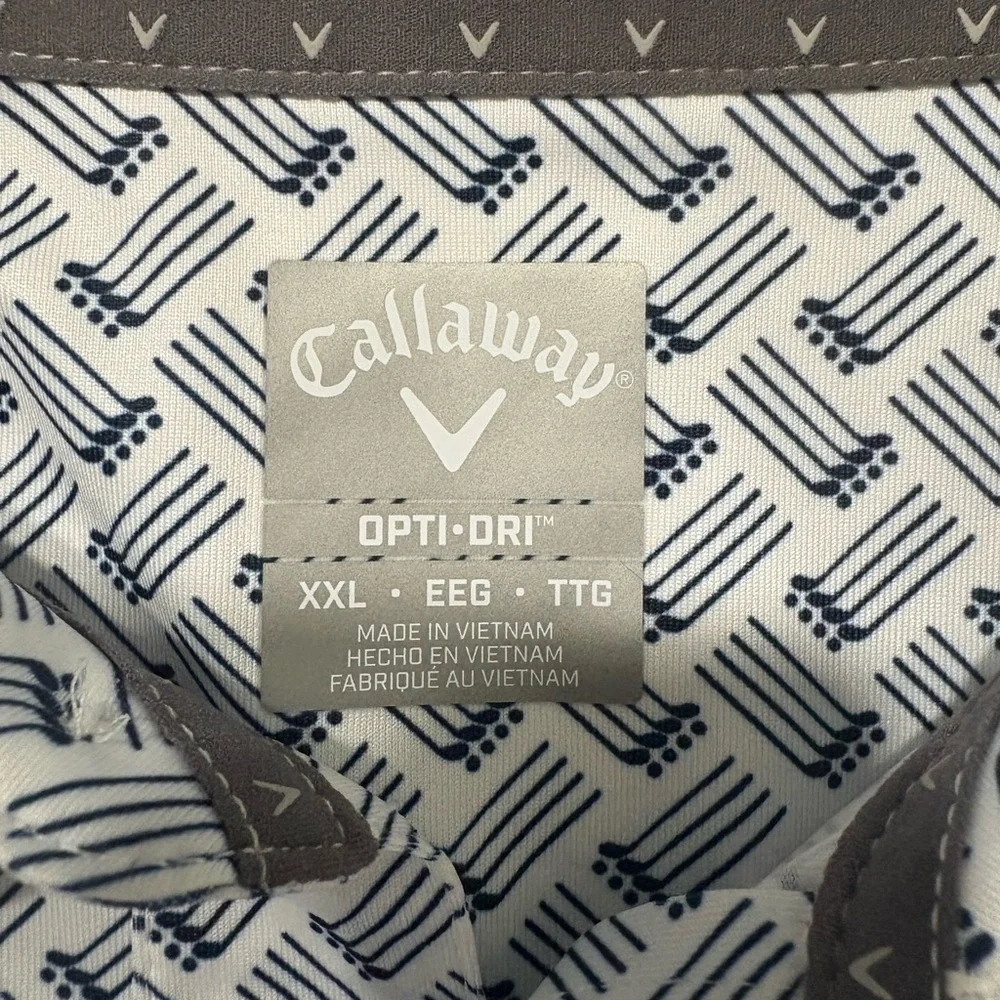 Callaway Men's Geometric Polo size XXL - Picture 2 of 7
